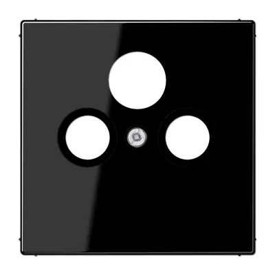 JUNG centraalplaat coax/sat LS990 zwart glans (LS 990 SAT SW)