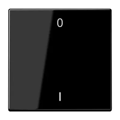 JUNG EnOcean draadloze wandzender 2-kanaals met symbolen 0-1 LS990 zwart glans (ENO LS 990-01 SW)