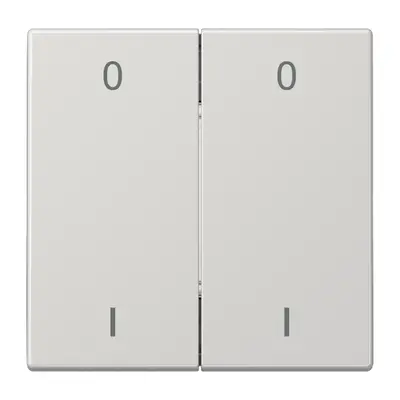 JUNG EnOcean draadloze wandzender 4-kanaals met symbolen 0-1 LS990 lichtgrijs (ENO LS 995-01 LG)