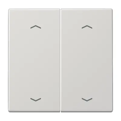 JUNG EnOcean draadloze wandzender 4-kanaals met pijlsymbolen LS990 lichtgrijs (ENO LS 995 MP LG)