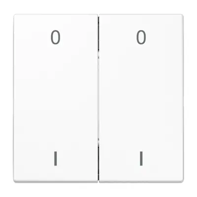 JUNG EnOcean draadloze wandzender 4-kanaals met symbolen 0-1 LS990 alpine wit (ENO LS 995-01 WW)