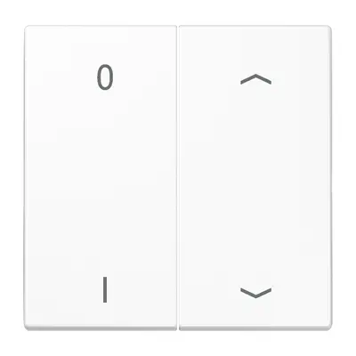 JUNG EnOcean draadloze wandzender 4-kanaals met 0-1 en pijlsymbolen LS990 alpine wit (ENO LS 995 P01 WW)