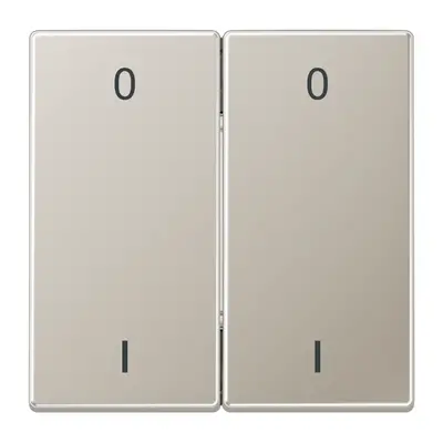 JUNG EnOcean draadloze wandzender 4-kanaals met symbolen 0-1 LS990 edelstaal (ENO ES 2995-01-L)