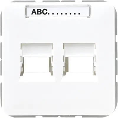 JUNG Centraalplaat Modular-Jack Wit (CD 569-25 WE WW)