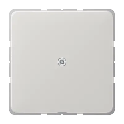 JUNG centraalplaat met snoerinvoer en draagring CD500 lichtgrijs (CD 590 A LG)