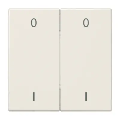 JUNG EnOcean draadloze wandzender 4-kanaals met symbolen 0-1 LS990 creme (ENO LS 995-01)