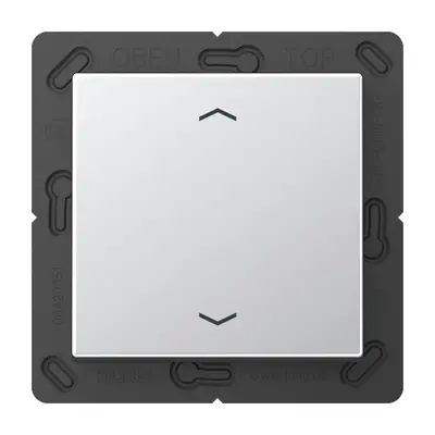 JUNG EnOcean draadloze wandzender 2-kanaals met pijlsymbolen A-range aluminium (ENO A 590 P AL)