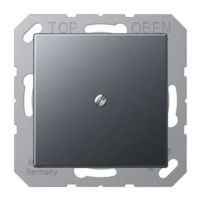 JUNG centraalplaat met snoerinvoer en draagring A-range antraciet mat (A 590 BFA ANM)