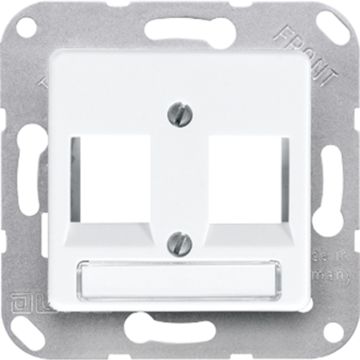 JUNG Centraalplaat Modular-Jack Cre (169-2 NFWE)
