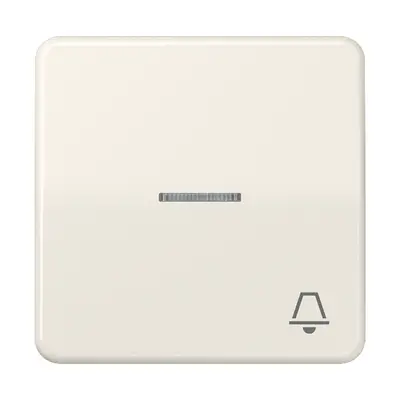JUNG schakelwip met belsymbool en controlevenster CD500 creme (CD 590 KO5K)