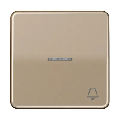 JUNG schakelwip met belsymbool en controlevenster CD500 goud brons (CD 590 KO5K GB)