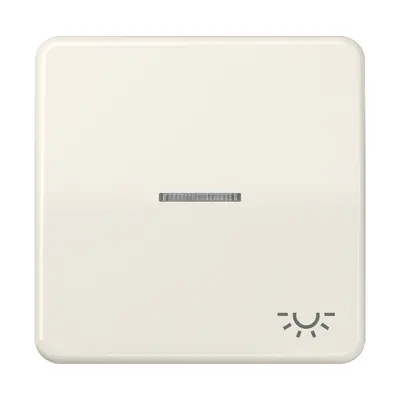 JUNG schakelwip met lichtsymbool en controlevenster CD500 creme (CD 590 KO5L)