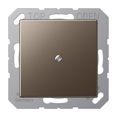 JUNG centraalplaat met snoerinvoer en draagring A-range mokka (A 590 A MO)