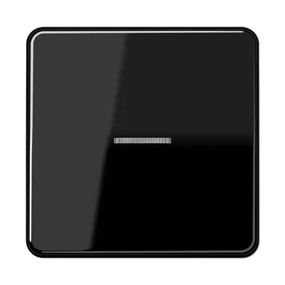 JUNG schakelwip met controlevenster CD500 zwart glans (CD 590 KO5 SW)