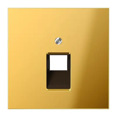 JUNG centraalplaat 1-voudig tbv RJ45 wandcontactdoos LS990 goudkleurig (GO 2969-1 UA)