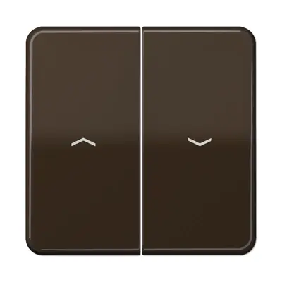 JUNG wip 2-voudig met pijlsymbolen tbv jaloezieschakelaar CD500 bruin (CD 595 P BR)