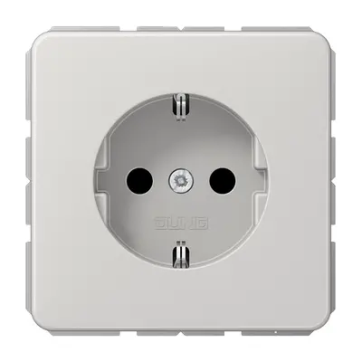JUNG wandcontactdoos randaarde Safety+ CD500 lichtgrijs (CD 1520 NKI LG)