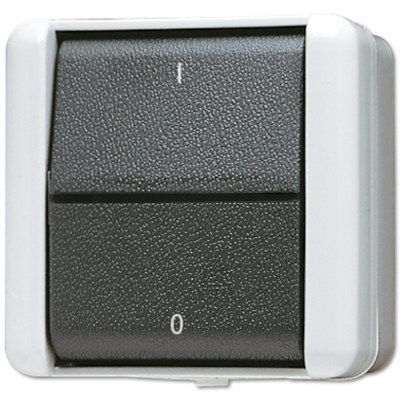 JUNG driepolige schakelaar 16A met onderbak IP44 WG800 (803 W)