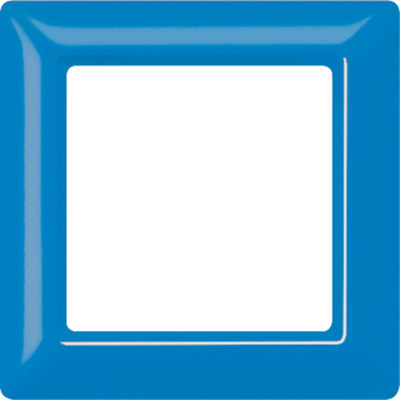 JUNG afdekraam 1-voudig AS500 blauw (AS 581 GL BL)