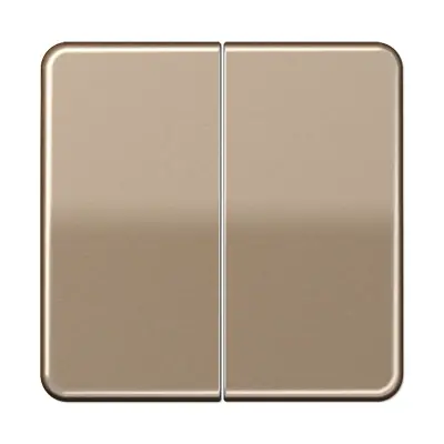 JUNG schakelwip 2-voudig CD500 goud brons (CD 595 GB)