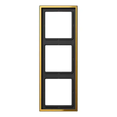 JUNG afdekraam 3-voudig LS990 goudkleurig (GO 2983)