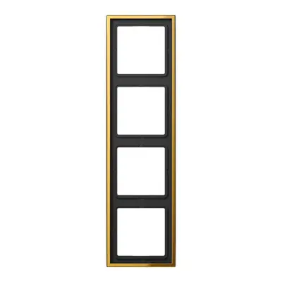 JUNG afdekraam 4-voudig LS990 goudkleurig (GO 2984)