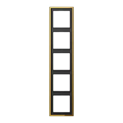 JUNG afdekraam 5-voudig LS990 goudkleurig (GO 2985)