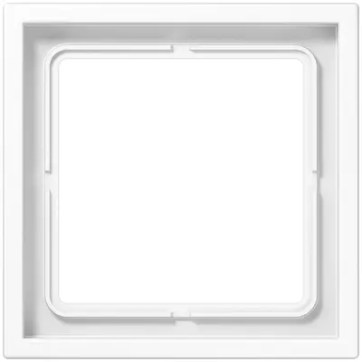 JUNG afdekraam 1-voudig LS ZERO thermoplast alpine wit (LSZ 981 BF WW)