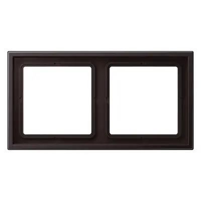 JUNG afdekraam 2-voudig LS ZERO thermoplast dark gelakt (LSZ AL 982 BF D)