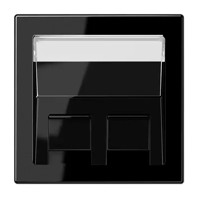 JUNG centraalplaat voor montage adapter 30 graden LS990 zwart glans (LS 569-30 BF PL SW)