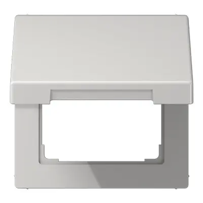 JUNG klapdeksel voor wandcontactdoos en centraaldelen van 50 x 50 mm LS990 lichtgrijs (LS 990 BFKL LG)