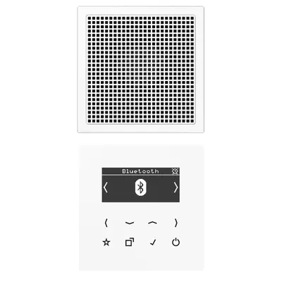 JUNG smart radio DAB+ Bluetooth set met 1 luidspreker LS990 alpine wit (DAB LS1 BT WW)