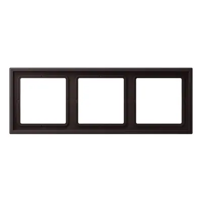 JUNG afdekraam 3-voudig LS ZERO thermoplast dark gelakt (LSZ AL 983 BF D)