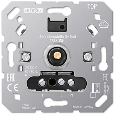 JUNG draaineventoestel 3-draads (1733 DNE)