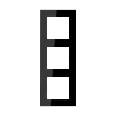 JUNG afdekraam 3-voudig A550 zwart glans (A 5583 BF SW)