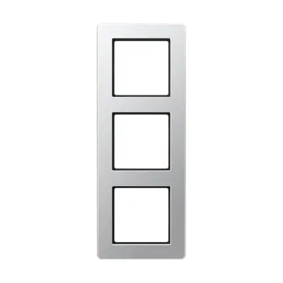 JUNG afdekraam 3-voudig A Flow aluminium (AF 583 BF AL)