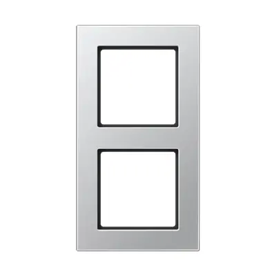 JUNG afdekraam 2-voudig A550 aluminium (A 5582 BF AL)