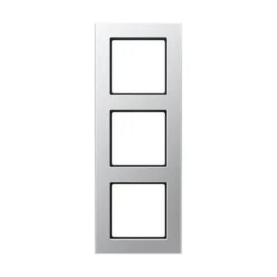 JUNG afdekraam 3-voudig A550 aluminium (A 5583 BF AL)