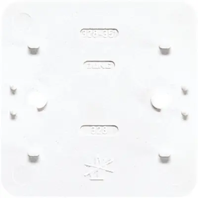 JUNG bodemplaat enkelvoudig AP600 alpine wit (328 WW)