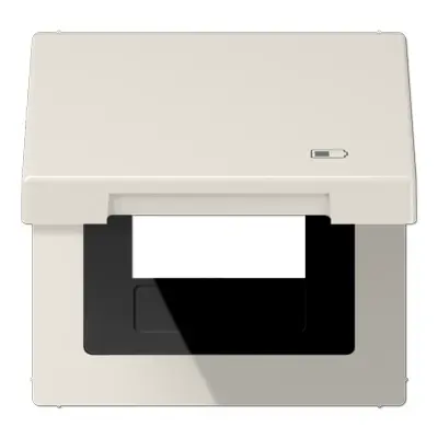 JUNG klapdeksel met USB-ladersymbool LS990 creme (LS 990 BFKL USB)