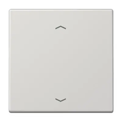 JUNG jaloezieknop tbv elektronische jaloezieactor LS990 lichtgrijs (LS 1700 P LG)