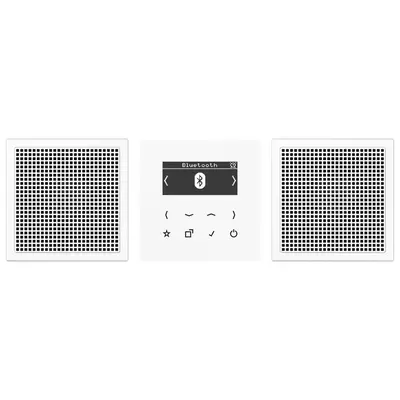 JUNG smart radio DAB+ Bluetooth set met 2 luidsprekers LS990 alpine wit (DAB LS2 BT WW)