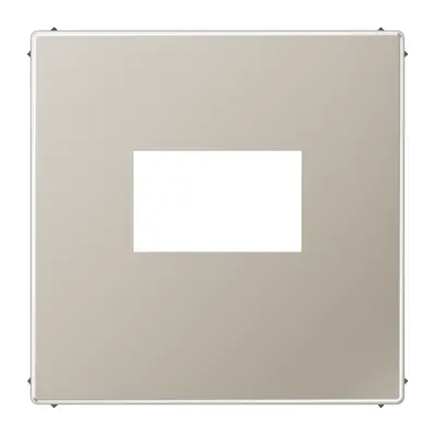 JUNG centraalplaat USB-lader met klikbevestiging LS990 edelstaal (ES 1969 USB)