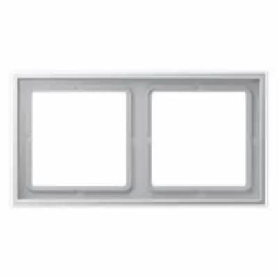 JUNG afdekraam 2-voudig LS ZERO thermoplast aluminium (LSZ AL 982 BF)