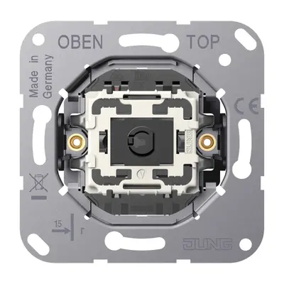 JUNG tuimelimpulsdrukker 1-polig wisselcontact LS1912 (K 533 EU)