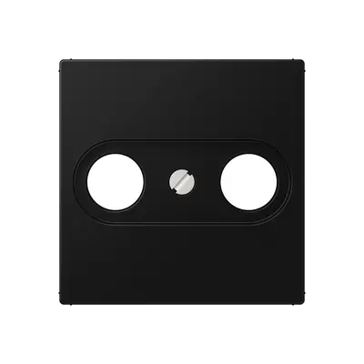 JUNG centraalplaat antenne-coax A-range grafietzwart mat (A 561 BFPLTV SWM)