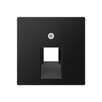 JUNG centraalplaat 1-voudig tbv RJ45 wandcontactdoos A-range grafietzwart mat (A 569-1 BFPLUA SWM)