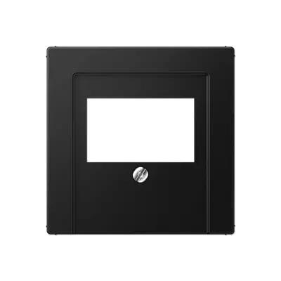 JUNG centraalplaat multimedia A-range grafietzwart mat (A 569 BFPLT SWM)