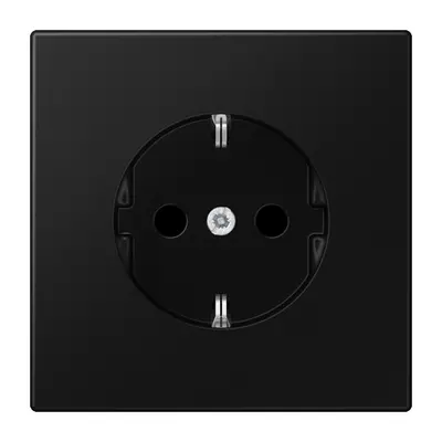 JUNG wandcontactdoos randaarde met klauwbevestiging LS990 grafietzwart mat (LS 1520 SWM)
