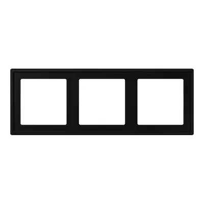 JUNG afdekraam 3-voudig LS ZERO thermoplast grafietzwart mat (LSZ 983 BF SWM)